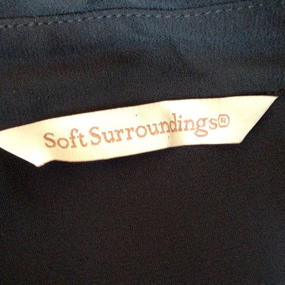 Soft surroundings navy button down dress, large, navy - Picture 7 of 7